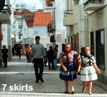 women in 7 skirts,Nazare