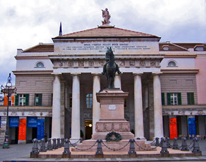 Opera House in Piazza de Ferrari in Genova