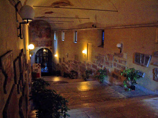 Stairway into Sant'Agnese Fuori le Mura church
