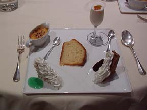 Dolci tasting plate at George's in Grand Hotel Parker's, Naples