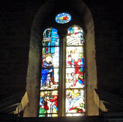 Stained glass windows by Guglielmo de Marcillat, Duomo, Arezzo, Italy.