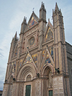 The Gothic Duomo, Orvieto, Italy.