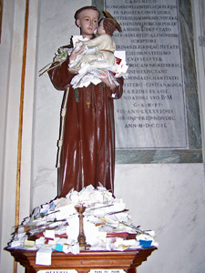 St. Anthony in Chiese Santa Maria, Trastevere, Roma, Italy.