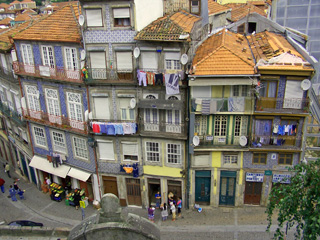 Typical street in Porto, Portugal